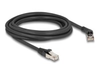 DeLOCK CAT 6a S/FTP 3m Patchkabel Sort