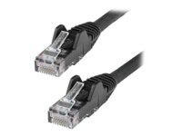 StarTech.com 1m LSZH CAT6 Cable, 10 Snagless RJ45 100W Network Patch Cord Strain Relief, CAT 6 10GbE UTP, Black, Individually Tested/ETL, Low Smoke Zero Halogen - Category 6 - 24AWG (N6LPATCH1MBK) CAT 6 Ikke afskærmet parsnoet (UTP) 1m Patchkabel Sort