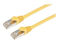 Prokord CAT 6a Kabel med afskærmning med folie og kobberfletning (SFTP 1m Netværkskabel Yellow