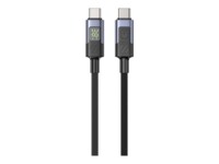 Unitek USB Type-C kabel Sort