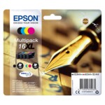 Epson 16XL Multipack Sort Gul Cyan Magenta Blæk C13T16364012