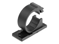 StarTech.com 100 Adhesive Cable Management Clips Black, Network/Ethernet/Office Desk/Computer Cord Organizer, Sticky Cable/Wire Holders, Nylon Self Adhesive Clamp UL/94V-2 Fire Rated - Nylon 66 Plastic - TAA (CBMCC3) Sort