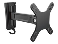 StarTech.com Monitor Wall Mount - Single Swivel - Supports Monitors to 34' - VESA Monitor Wall Mount Bracket - Black (ARMWALLS) Justerbar arm Skærm/fladt panel 13'-34'