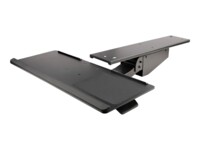 StarTech.com Under Desk Tray, Full Motion & Height Adjustable and Mouse Tray, x 26' Platform, Ergonomic Sliding Computer Holder Mouse Pad & Wrist Rest - Desk Mount Tray (KBTRAYADJ2) Tastatur/museplade