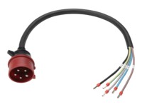 Anker SOLIX Strøm IEC 60309 3P+N+E Uisoleret ledning Sort Rød Strømkabel