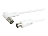 Schwaiger STANDARD Antennekabel Dobbelt afskærmet koaksial 3m Hvid Hvid