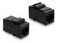 Delock CAT 3 Ikke afskærmet Keystone coupler Sort