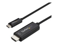 StarTech.com 3ft (1m) USB C to HDMI Cable, 4K 60Hz USB Type C to HDMI 2.0 Video Adapter Cable, Thunderbolt 3 Compatible, Laptop to HDMI Monitor/Display, DP 1.2 Alt Mode HBR2 Cable, Black - 4K USB-C Video Cable (CDP2HD1MBNL) Videoadapterkabel 1m Sort