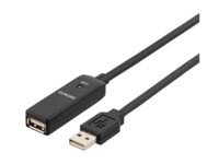 DELTACO USB2-EX10M USB forlængerkabel 10m