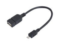 LogiLink USB-kabel 20cm Sort