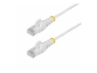StarTech.com 2m White Slim CAT6 Ethernet Cable, Snagless, 28AWG, LSZH CAT 5/5e/6 Ikke afskærmet parsnoet (UTP) 2m Patchkabel Hvid