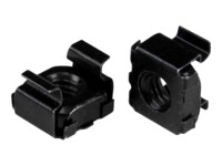 StarTech.com M5 Cage Nuts - 100 Pack, Black - M5 Mounting Cage Nuts for Server Rack & Cabinet (CABCAGENUT2B) Burmøtrik Sort