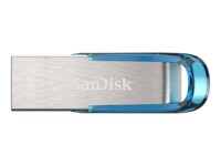 SanDisk Ultra Flair 128GB USB 3.0 USB stick Blå Sølv