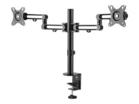 StarTech.com Desk Mount Dual Monitor Arm, Desk Clamp VESA Compatible Monitor Mount for up to 32' Displays, Ergonomic Articulating Monitor Arm, Height Adjustable/Tilt/Swivel/Rotating - Double Monitor Arm (ARMDUAL3) Monteringssæt 2 skærme Op til 32'