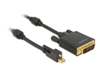 Delock Videoadapterkabel 5m Sort