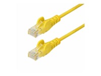 StarTech.com 1.5m Yellow Slim CAT6 Ethernet Cable, Snagless, 28AWG, LSZH CAT 5/5e/6 Ikke afskærmet parsnoet (UTP) 1.5m Patchkabel Yellow