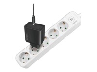 LogiLink Stikdåse 5-stik 16A Hvid 1.5m