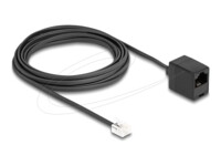 DeLOCK Telefonkabel 5m Sort