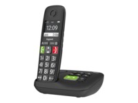 Gigaset E290A Trådløs telefon Ingen nummervisning Sort