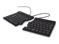 R-Go Split Ergonomiske tastatur, AZERTY (FR), sort, kablet Tastatur Kabling Fransk