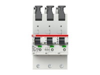 ABB S751/3-E50 Automatisk hovedafbryder Monterbar på DIN rail Hvid