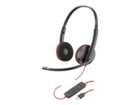 Poly Blackwire C3220 USB-C Kablet Høretelefoner Sort
