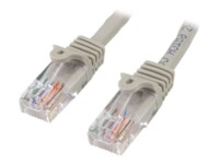 StarTech.com 15m Gray Cat5e / Cat 5 Snagless Patch Cable CAT 5e Ikke afskærmet parsnoet (UTP) 15m Patchkabel Grey