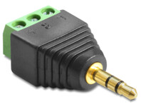Adapter Delock Terminalblock 3Pin -> 3,5mm Klinke Stecker