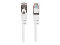 Lanberg CAT 6 Foldet uskærmet snoet par (F/UTP) 1m Patchkabel Hvid RAL 9010