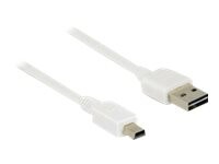 Delock Easy USB-kabel 1m Hvid