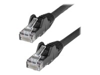 StarTech.com 10m LSZH CAT6 Cable, 10 Snagless RJ45 100W Network Patch Cord Strain Relief, CAT 6 10GbE UTP, Black, Individually Tested/ETL, Low Smoke Zero Halogen - Category 6 - 24AWG CAT 6 Ikke afskærmet parsnoet (UTP) 10m Patchkabel Sort