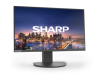 Sharp MODEL DD-EA271F, Black, 27' LCD monitor, FHD(1920x1080), DP, HDMI, DVI, VGA, 150 mm height adjustable