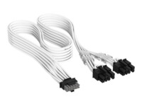 CORSAIR 16-pin PCI Express-strøm (male) - 8 pin PCI Express-strøm (male) Hvid Strømkabel