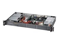 Supermicro SC504 203B Rackversion Mini ITX 200Watt Strømforsyning Sort