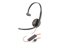 Poly Blackwire C3210 USB Kablet Høretelefoner Sort