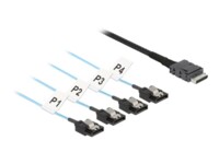DeLOCK OCuLink Serial Attached SCSI (SAS) internt kabel Sort Blå 1m