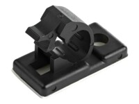 StarTech.com 100 Adhesive Cable Management Clips Black, Network/Ethernet/Office Desk/Computer Cord Organizer, Sticky Cable/Wire Holders, Nylon Self Adhesive Clamp UL/94V-2 Fire Rated - Nylon 66 Plastic - TAA (CBMCC1) Sort