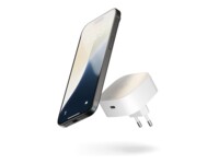 ZENS Trådløs opladningsstander/strømadapter 18Watt Europlug (strøm CEE 7/16)
