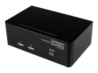 StarTech.com 2 Port KVM - DVI and VGA w/ Audio and USB 2.0 Hub - Dual Monitor / Display / Screen KVM - DVI VGA (SV231DDVDUA) KVM / audio / USB switch Desktop