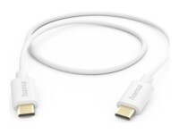 Hama 00201590 USB-C to USB-C 1m Hvid
