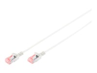 DIGITUS Slim CAT 6 U/FTP 1m Patchkabel Grå