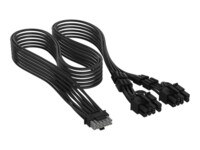 CORSAIR 16-pin PCI Express-strøm (male) - 8 pin PCI Express-strøm (male) Sort Strømkabel