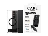 PanzerGlass CARE™ by ® Case Transparent w. Black Kickstand & Qi Samsung Galaxy S26+ Beskyttelsescover Transparent