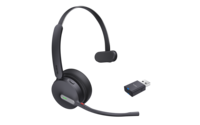 Yealink WH64 Hybrid Mono Trådløs Høretelefoner Sort