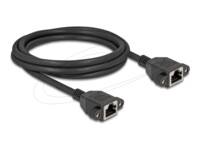 DeLOCK CAT 6a S/FTP 2m Netværkskabel Sort