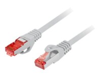 Lanberg CAT 6 Foldet uskærmet snoet par (F/UTP) 1m Patchkabel Grå
