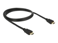 Delock HDMI-kabel med Ethernet 1m Sort