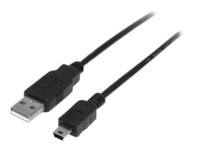 StarTech.com 0.5m Mini USB 2.0 Cable A to Mini B M/M USB-kabel 50cm Sort