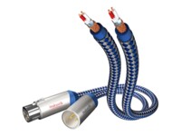 in-akustik Premium Audio Audiokabel 75cm Blå Sølv