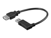 goobay USB forlængerkabel 15cm Sort
